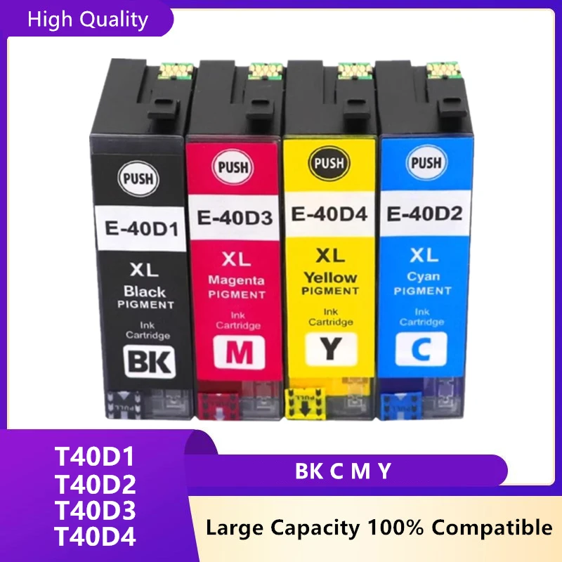 Compatible T40D1 T40D2 T40D3 T40D4 T40D Ink Cartridge for Epson SureColor SC-T3100 SC-T5100 SC-T2100 Series Printer