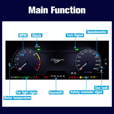 10 best sales mustang digital cluster - №1