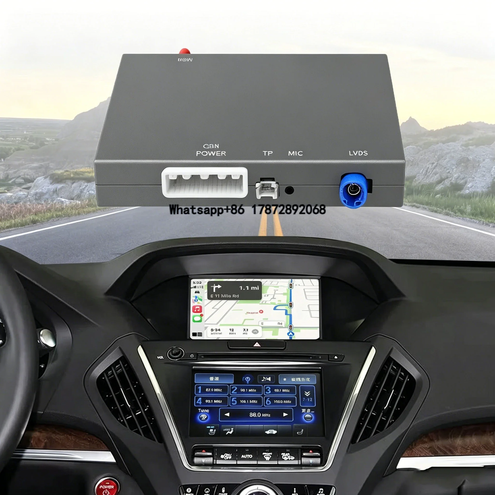 

Linux System Wireless Carplay Android Auto Remote Control Kits Decoder Box MDX Airplay Navigation Built-in 2DIN