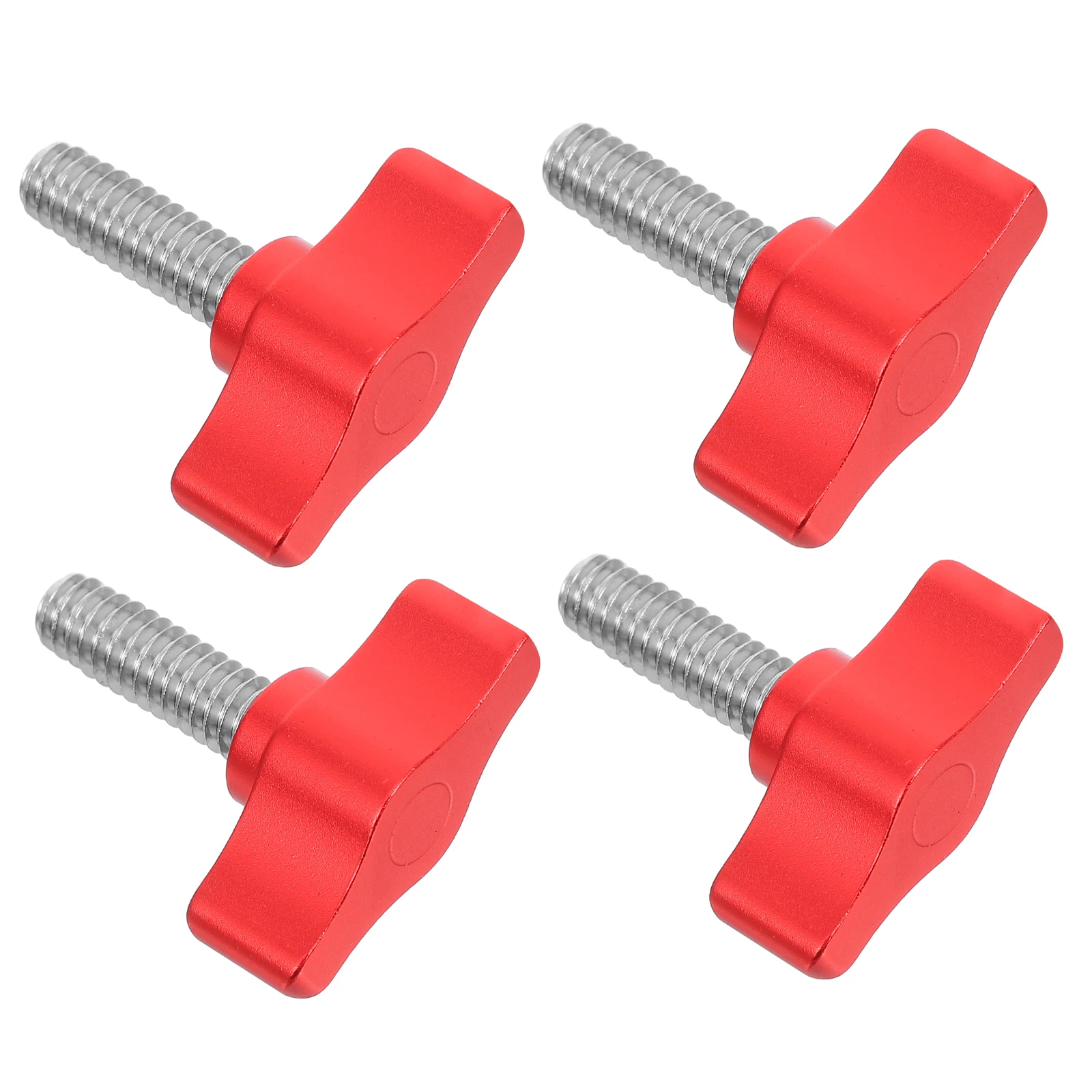 

4pcs Aluminum Hand Grip Screws Clamping Knob Wing Screw Threaded Handle Thumb Screw Screws Set Hardware Fastener Adjustment