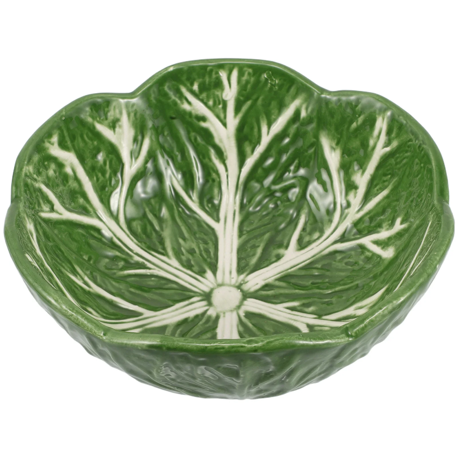 

Creative Ceramic Cabbage Plate Decorative Serving Platter for Pastries Fruits Nuts Guest Tea Room Candy Dish Dinner Plate