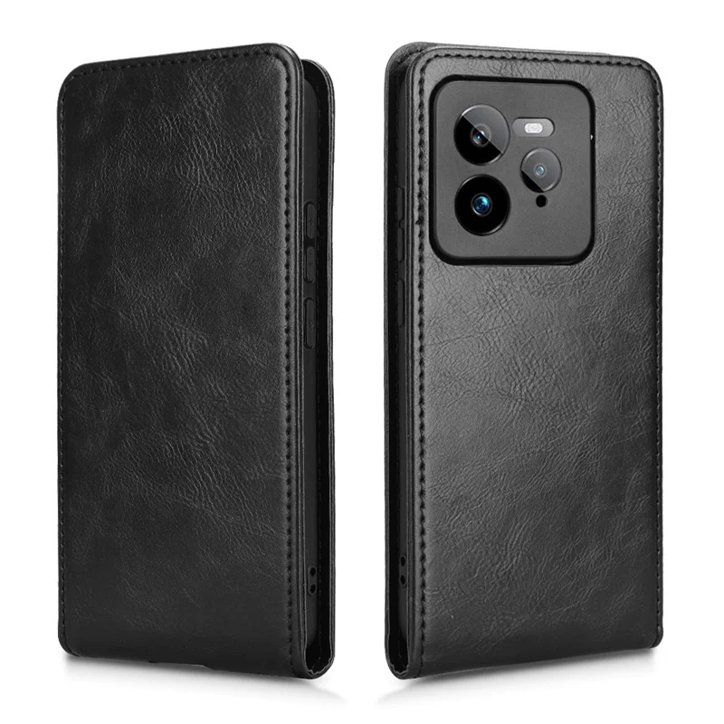 For Realme GT7 Pro 5G Vertical Flip Cover Case Silicone Soft Leather Wallet Card Protector Case For Realme GT7 Pro 5G Phone Bag