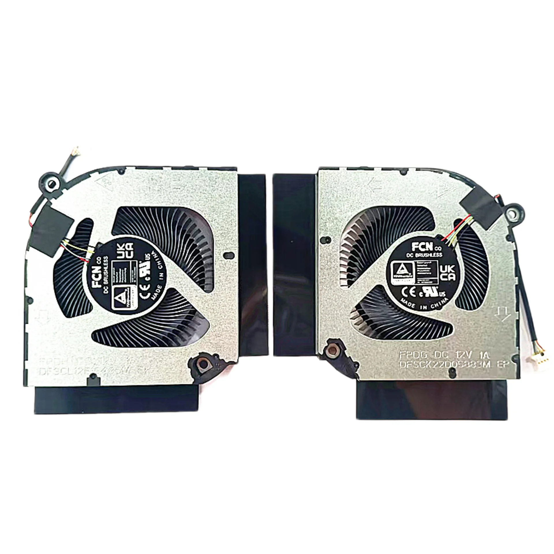 Original 12V Cooling Fan for Acer Predator PH317-55/PH315-55/PH317-56 & Nitro AN515-58 - OEM Replacement & PWM Control