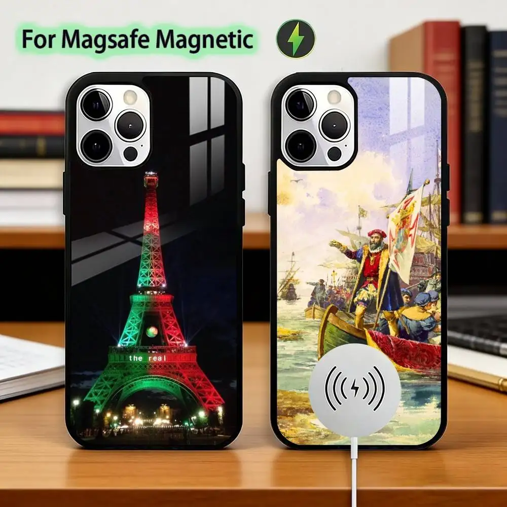 

P-Portugal Culture A-Art Phone Case For iPhone17,16,15,14,13,12,11 Plus,Pro Magnetic with Magsafe Wireless Charging