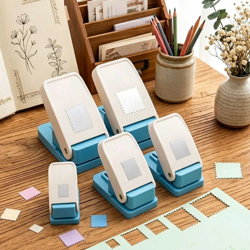 

Postage Stamp Shape Paper Craft Punch Stamp Border Puncher Diy Scrapbooking Creative Paper Cutting Embossing Machine