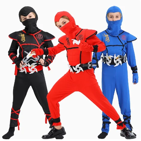 

Cosplay Halloween Ninja Costume Muscle Warrior Children's Performance Suit