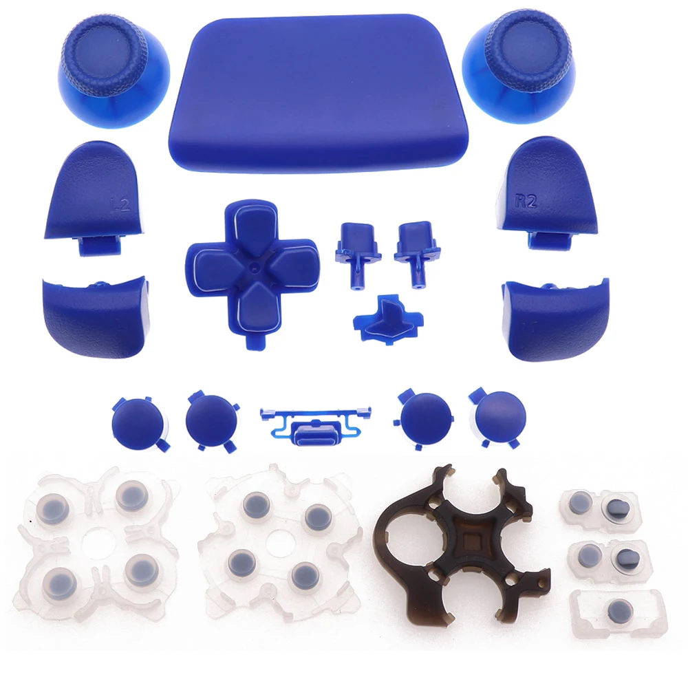 สำหรับตัวควบคุม PS5 V2ทัมป์สติ๊กแบบแอนะล็อก L1 R1 L2 R2ทริกเกอร์ปุ่ม dpad abxy และยางนำไฟฟ้าสำหรับมือจับ2.0 P5