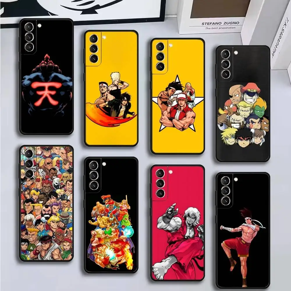 

Game S-Street-F-FighterS Phone Case For Samsung GalaxyA13,21s,22,31,32,52,53,71,72,73,Soft Black Cover
