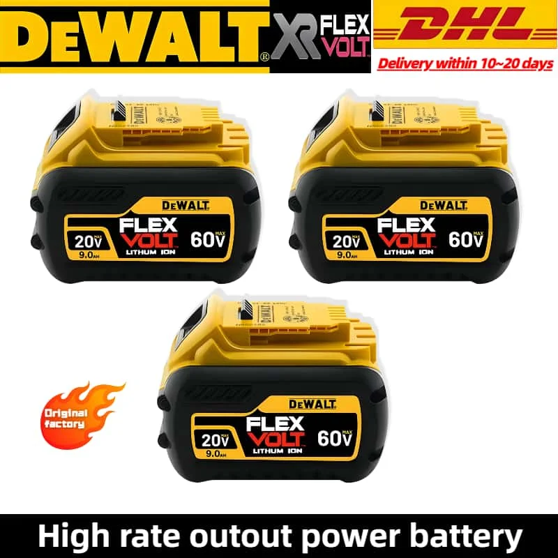 

Original DEWALT 20v/60V battery DCB606 DCB182 DCB205 DCB206 DCB209 power tool 18V battery 5AH 6AH 9AH dewalt batteries