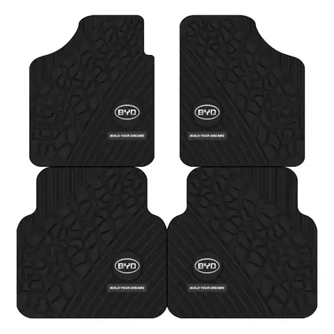 BYD 아토 3, 액트, 씰, 탕 F3, E6, 위안 송 플러스, EV F0, 친한 돌핀 S6 용 자동차 바닥 매트 앞좌석 & 뒷좌석 카펫 보호 쿠션