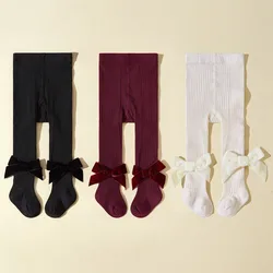 3 PCS/Set Baby Girls Pantyhose Newborn Elastic Waist Solid Color Stockings Slim Fit Socks Tights for Casual Daily