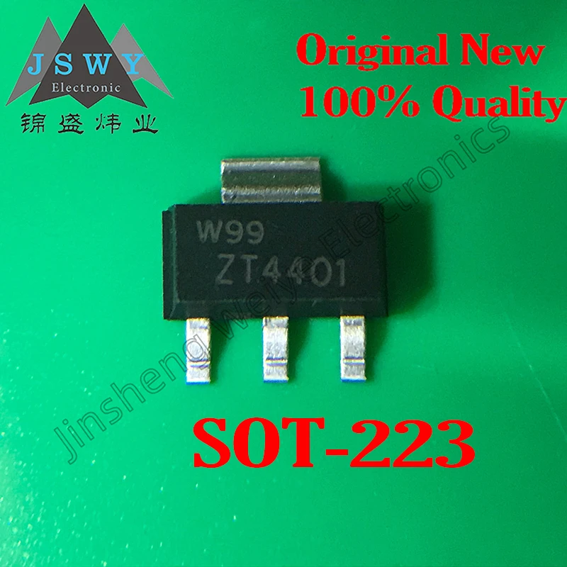 

(20/50 pieces) PZT4401 ZT4401 SOT-223-3 NPN transistor / original stock / fast delivery / active components electronic devices