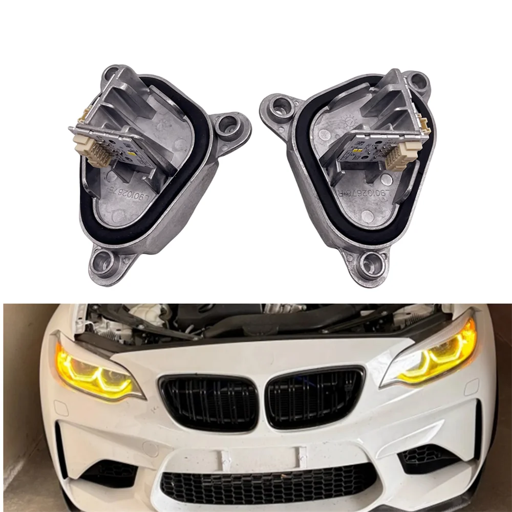 

Желтые ангельские глазки для BMW M2 2 серии, многоцветные светодиодные дневные ходовые огни DRL F22 F23 F87 LCI, 63117494851 63117494852