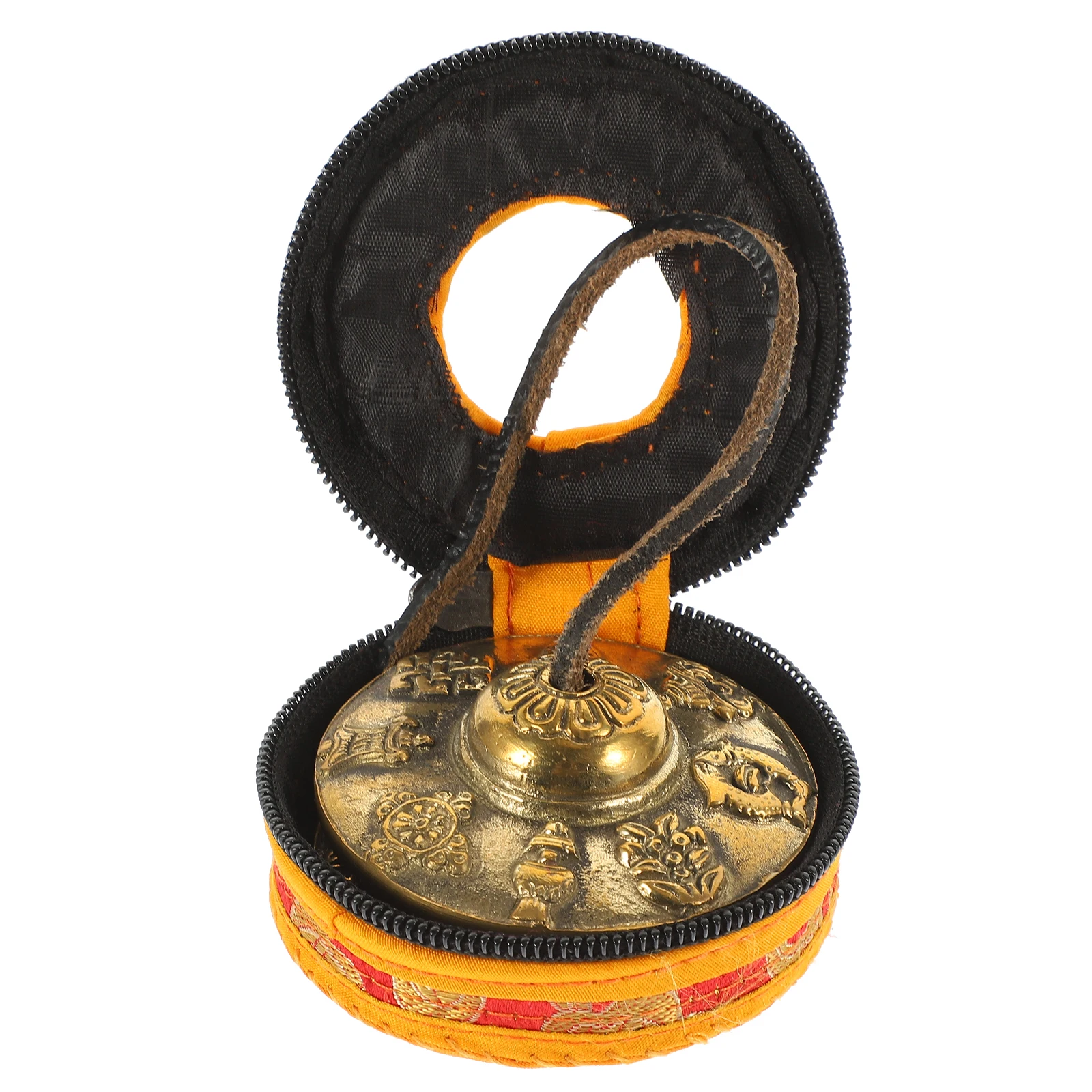 

Copper Meditation Bell Hand Cymbals For Yoga Tibetan Bells On String Thick Clear Ringing Tone Percussion Instrument Home Decor