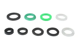 20 Pcs Faucet Accessories Bubbler Rubber Pad Basin Kitchen Filter Sealing Gasket Elbow Outlet Leak-proof Rubber Pad