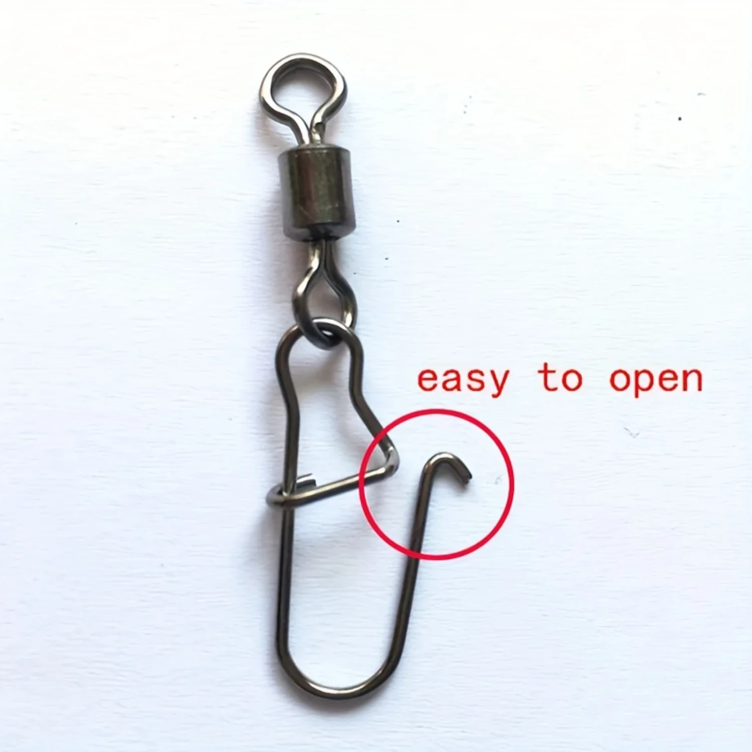 100pcs/set Angler's Choice  American Rolling Swivel Interlock Pin Fishing Accessories - Available in Multiple Sizes (2#-10#) for