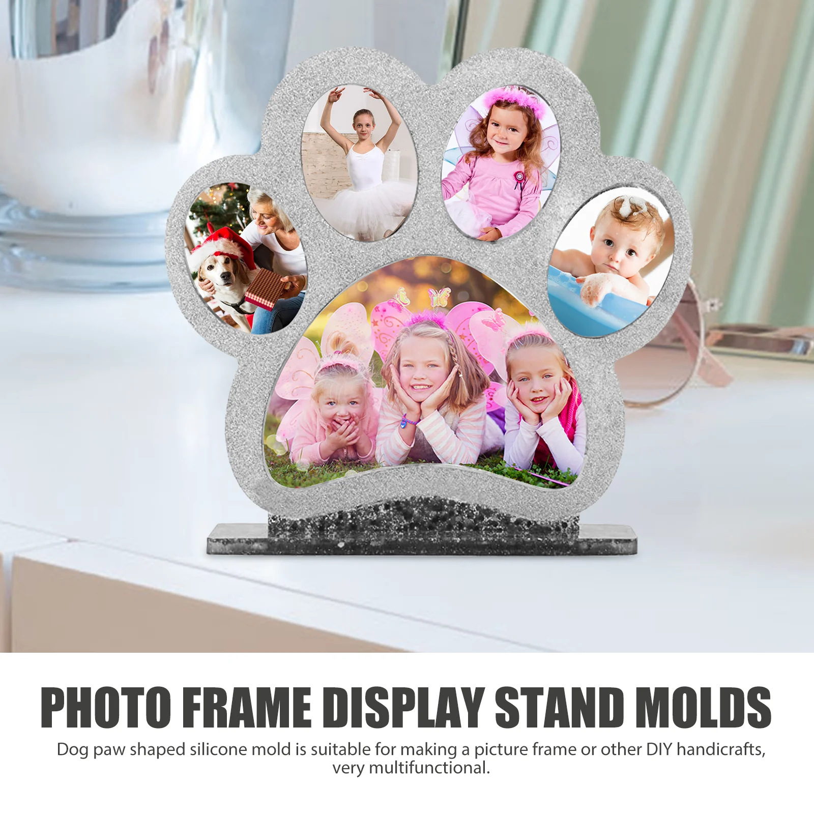 Dog Paw Photo Frame Die Flexible Mold for Frames Silicone Kit Molds Multi-function Product