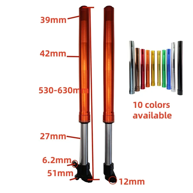 

Custom Color 27mm Inner Tube Inverted Front Fork Motorcycle Shock Absorber