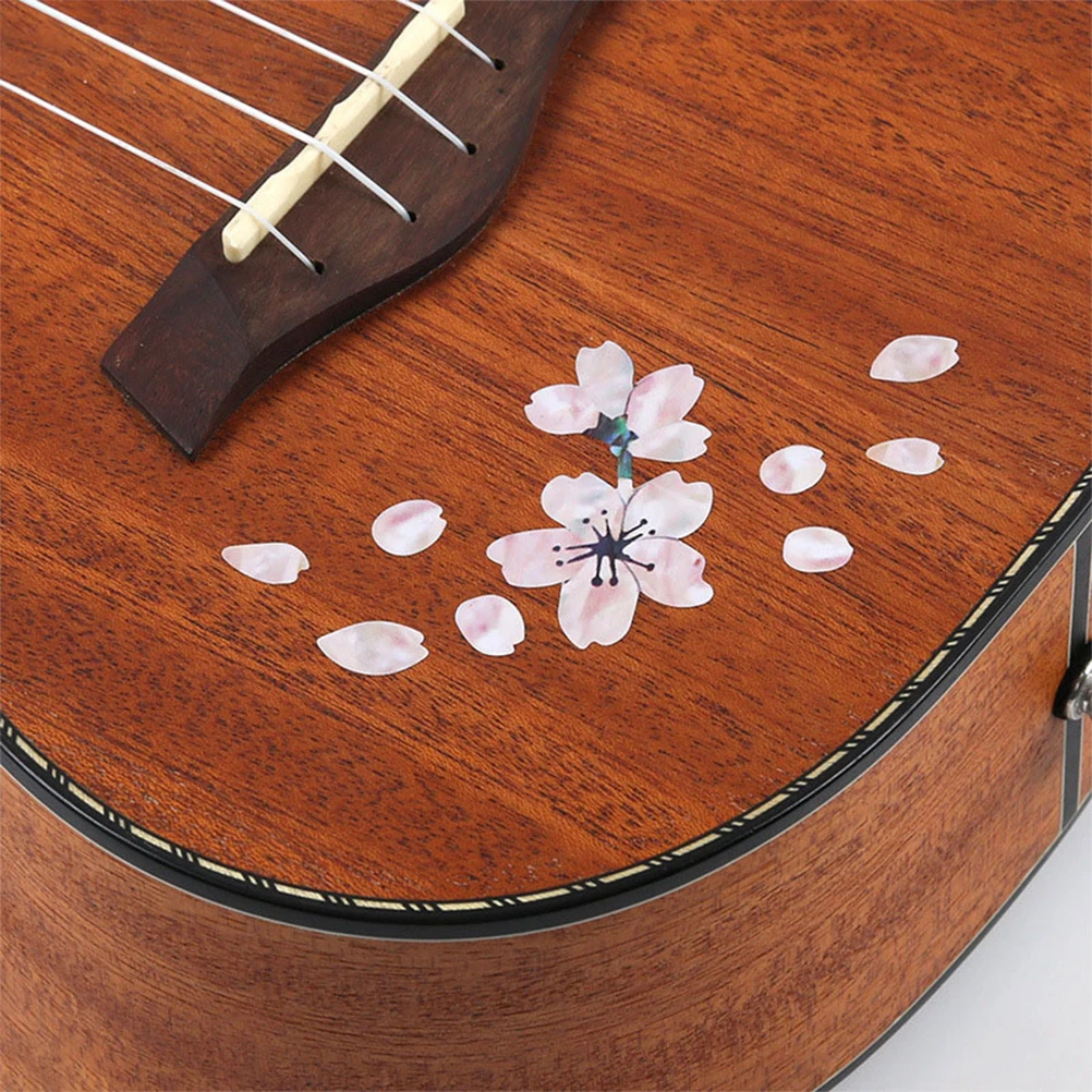 

2 Pcs Finger Board Stickers Fretboard Cherry Blossoms Guitar Tape Adhesive Acoustic