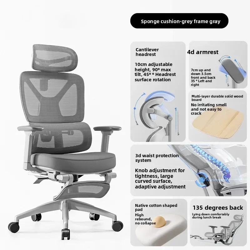 Factory Multi-functional Durable Ergonomic Chair Office Chair Computer Chair Staff Chair
