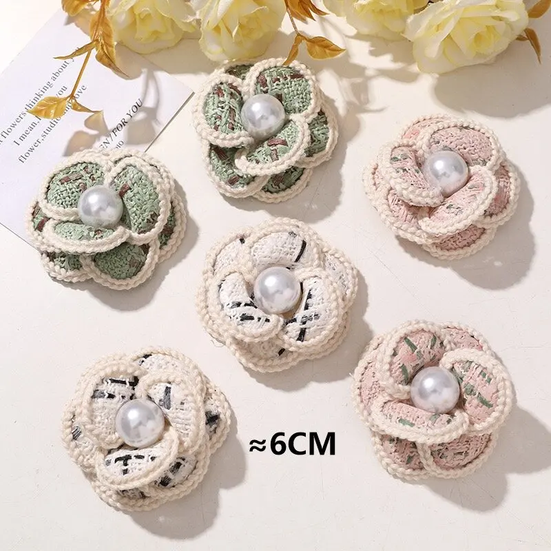 

Vintage Fabric Camellia Flower Button for DIY Jewelry Accessories 2pcs Wholesale Flatback Rose Button Ornament Bulk Supplier