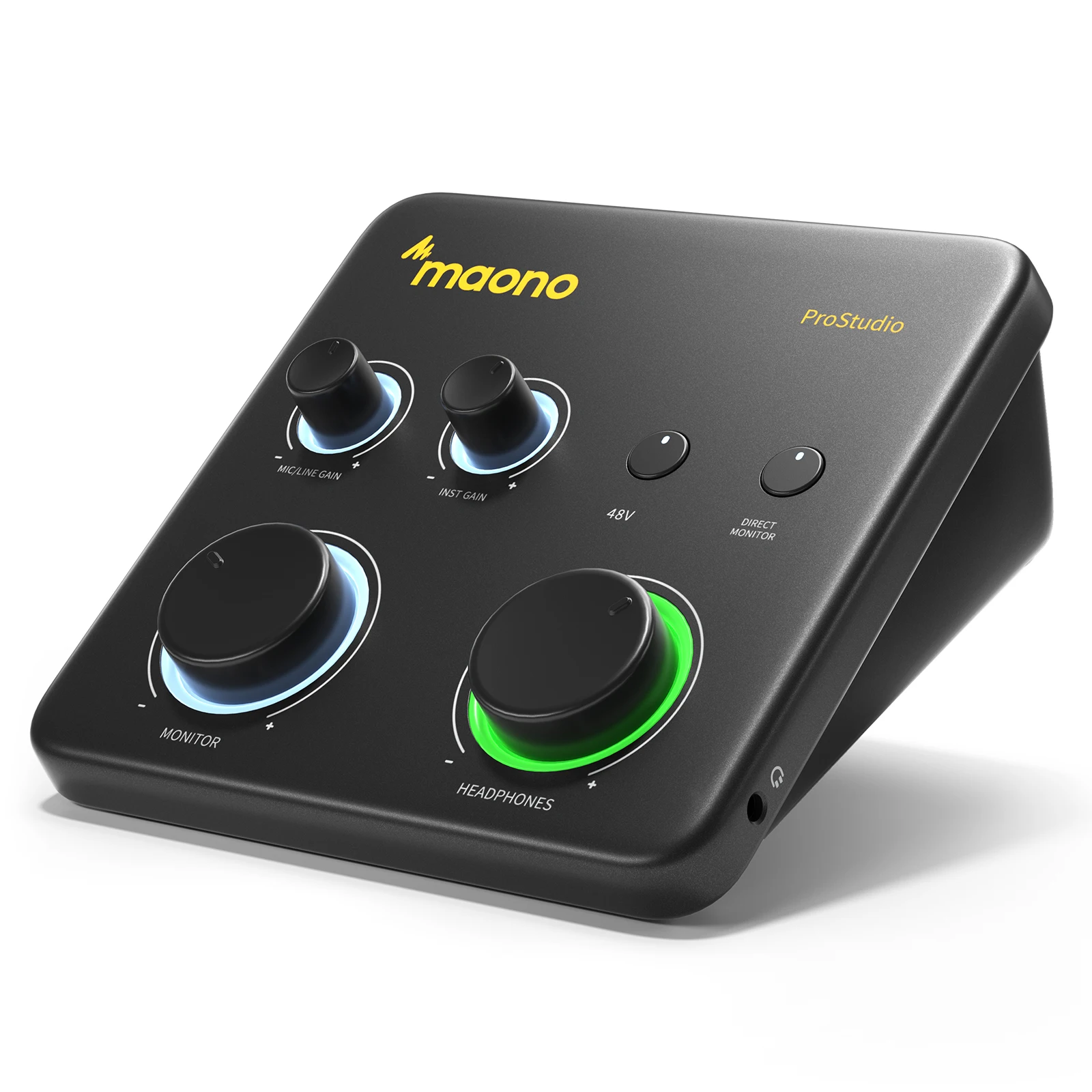 Interfaz de Audio USB MAONO PS22 Lite para PC, Entrada XLR, 24 bits/192 kHz, Software de Enrutamiento, Loopback ASIO para Grabación de Música y Podcast