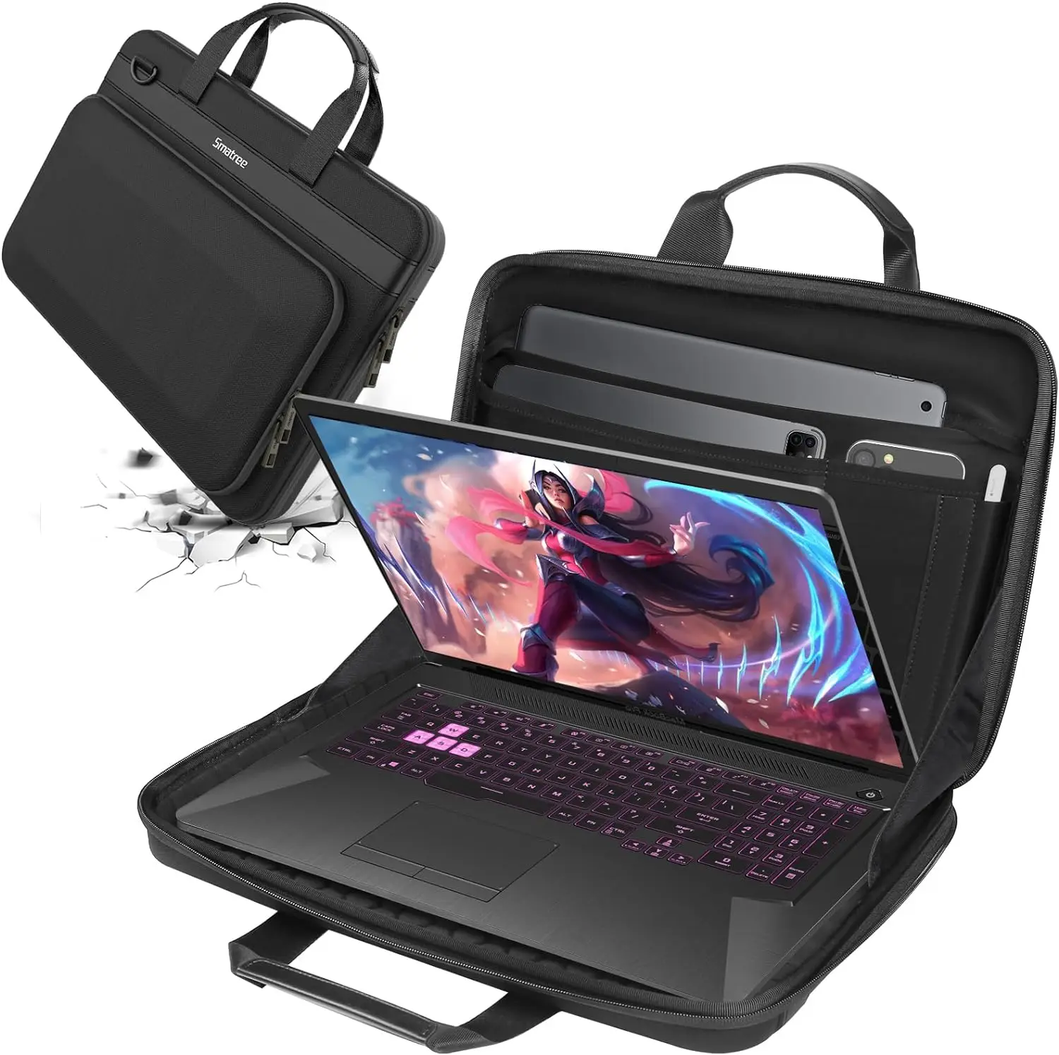 

Heavy Duty Hard Case for 17.3 inch MSI Stealth GS77/Stealth 18 AI Studio Gaming Laptop, for MSI GT75 Titan Laptop, Carrying Case