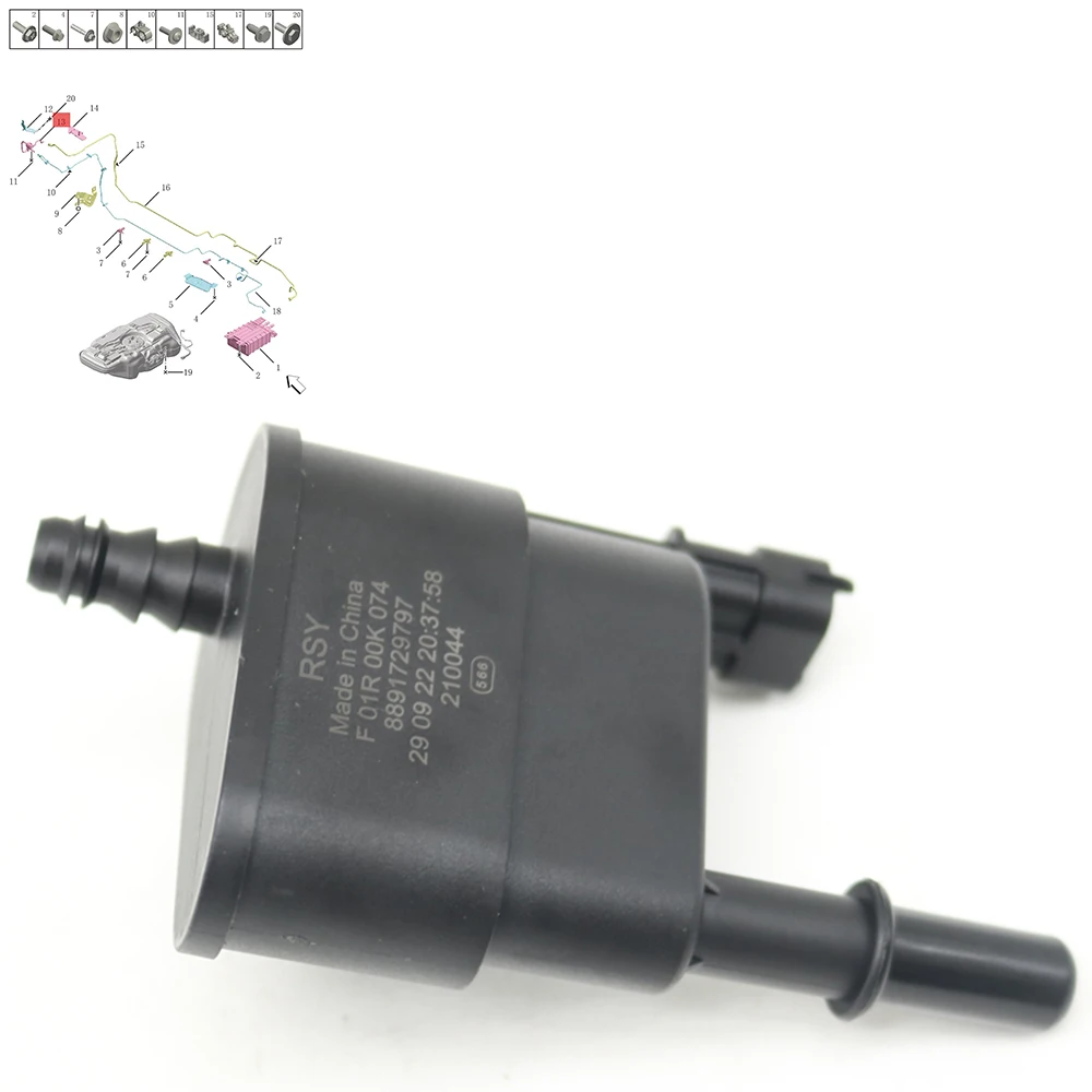 Fuel Vapor Canister Control Evap Solenoid Electromagnetic Valve For Geely Coolray SX11 Cityray G426 Okavango VX11 Emgrand SS11