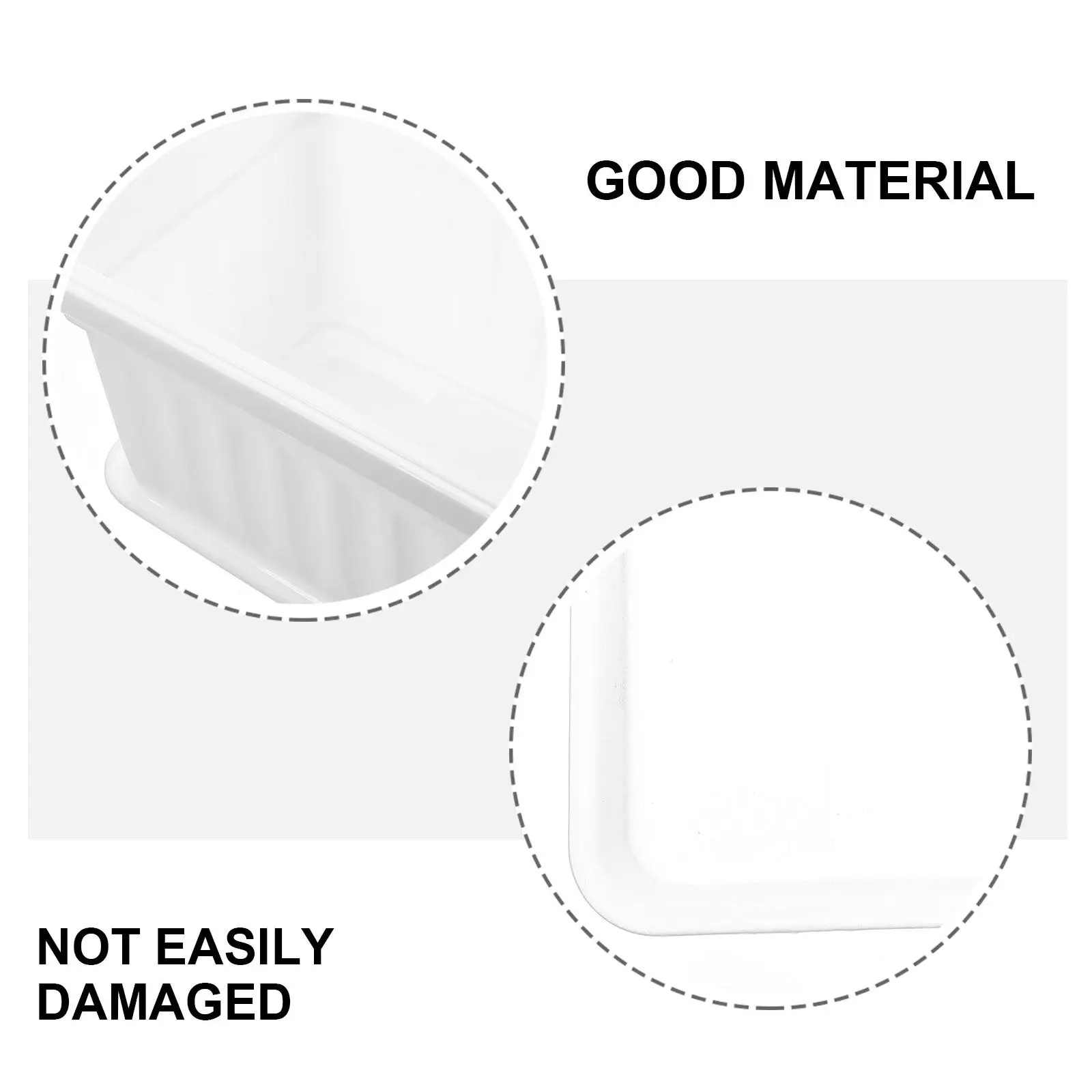 

2Pcs Thickened Rectangular Plastic Vegetable Planting Pot for Balcony Garden Yard Breathable Drainage Hole Home Planter Flower