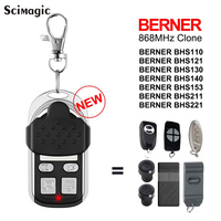 BERNER RCBE 868 Garage Remote Control Clone BERNER BHS110 121130 140 BHS153 BHS211 BHS221 868.35 MHz Gate Door Opener Controller