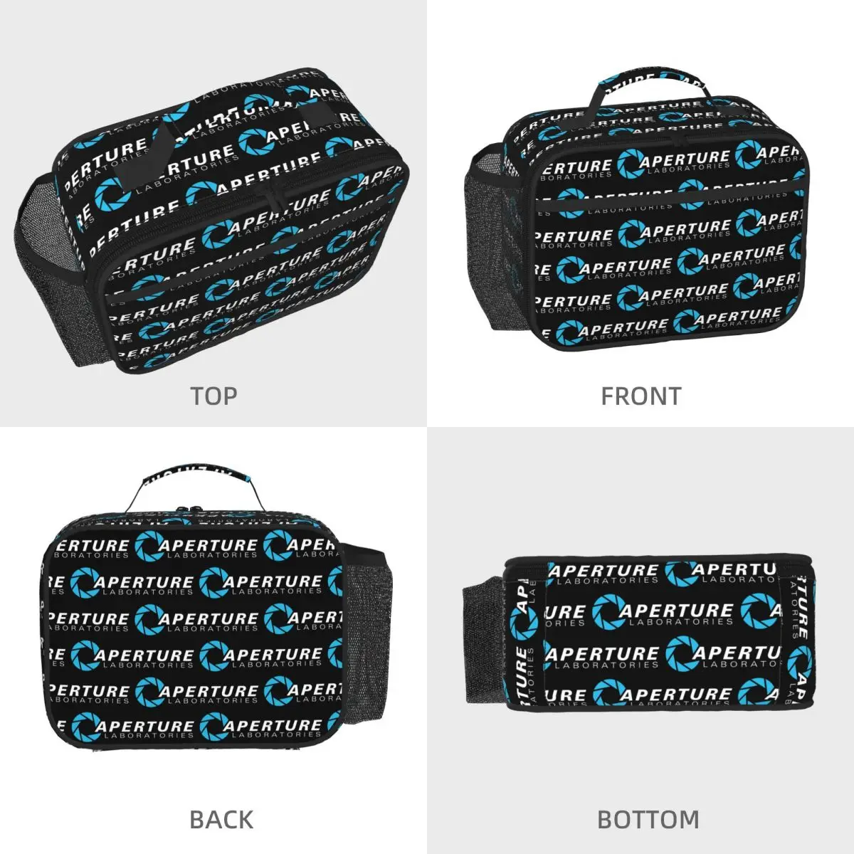 Aperture Science Laboratories - Portal Insulated Lunch Bag for Kids School Cooler Thermal Food Box Tote Lunch Boxes Container
