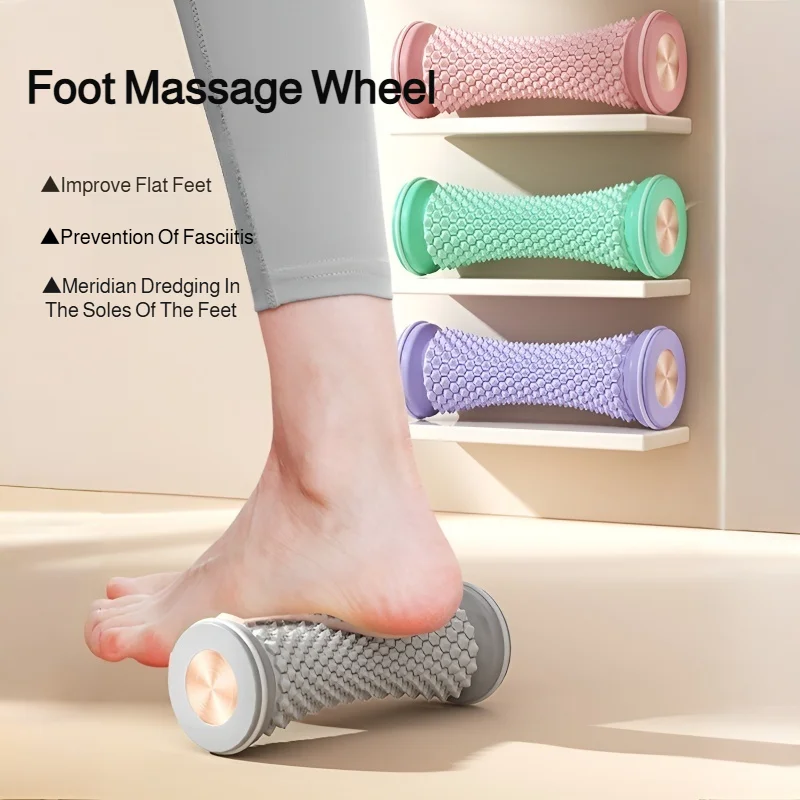 

Foot Massager Plantar Fascias Wheel Muscle Relaxation Roller Yoga Massage Arch Trainer Fitness Exercise