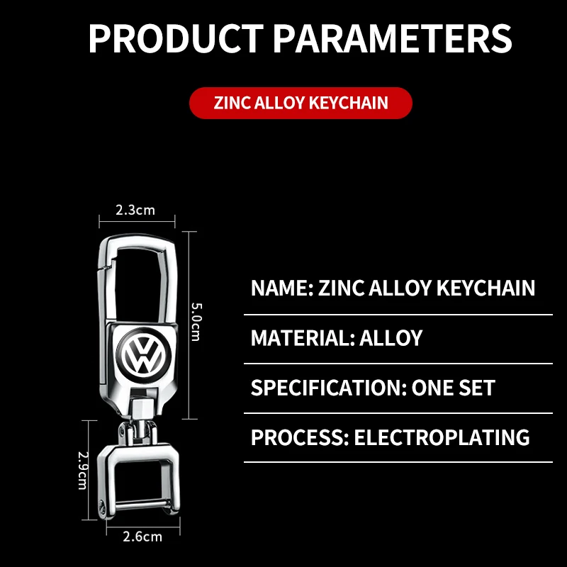 1 قطعة سلسلة مفاتيح بشعار السيارة المعدنية كيرينغ مفتاح الملحقات لشركة فولكس فاجن GTI بولو جولف باسات تيجوان أرتيون طوارق تايجو العلبة جيتا بيتل
