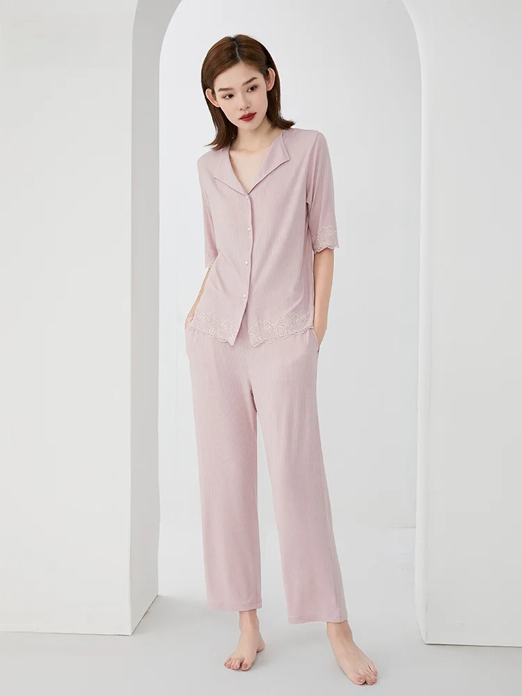 eibina-modal-abbigliamento-da-notte-da-donna-con-scollo-a-v-set-primaverile-ed-estivo-comodo-e-casual-pantaloni-a-nove-punti-manica-corta-g136