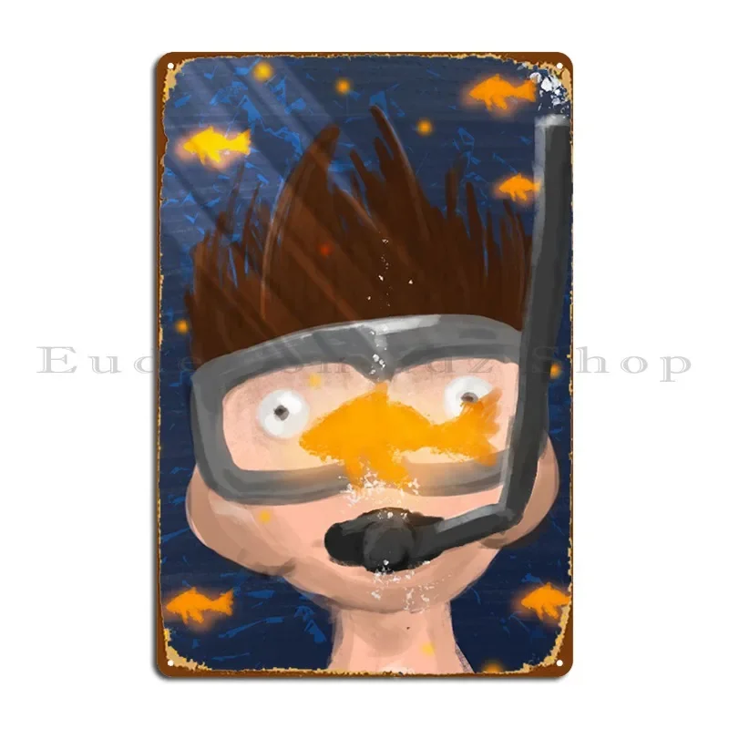 Plouf Magic. Metal Plaque Poster Decoration Character Party Garage Wall Decor Tin Sign Poster