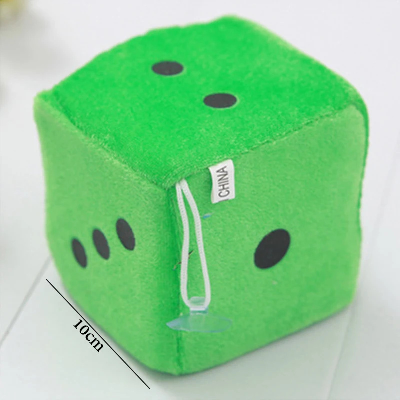 Plush Education Dices Toy Car Hanging Pendant Kids Puzzle Dice Velvet Pocket Squares Cube Model Teaching Aid Foam Sponge Blocks