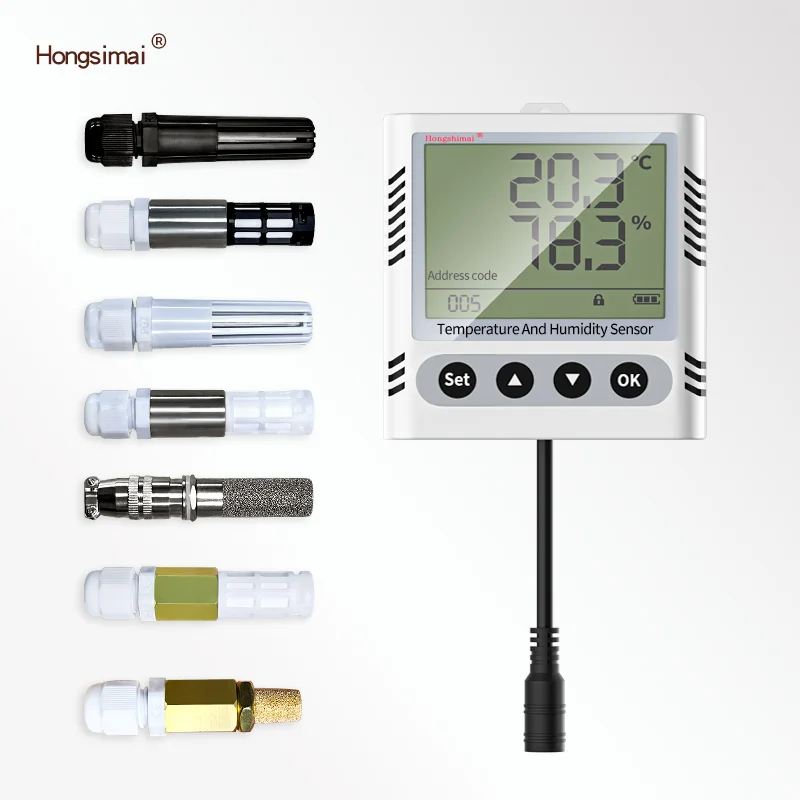 

Wall Type Temperature And Humidity Transmitter RS485 Digital LCD Display Greenhouse Temperature And Humidity Sensor
