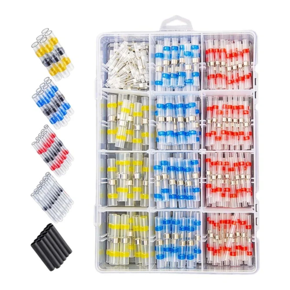 300PCS Waterproof Solder Ring Heat Shrink Terminals for Reliable Connections in Wet Dusty or Vibration Conditions