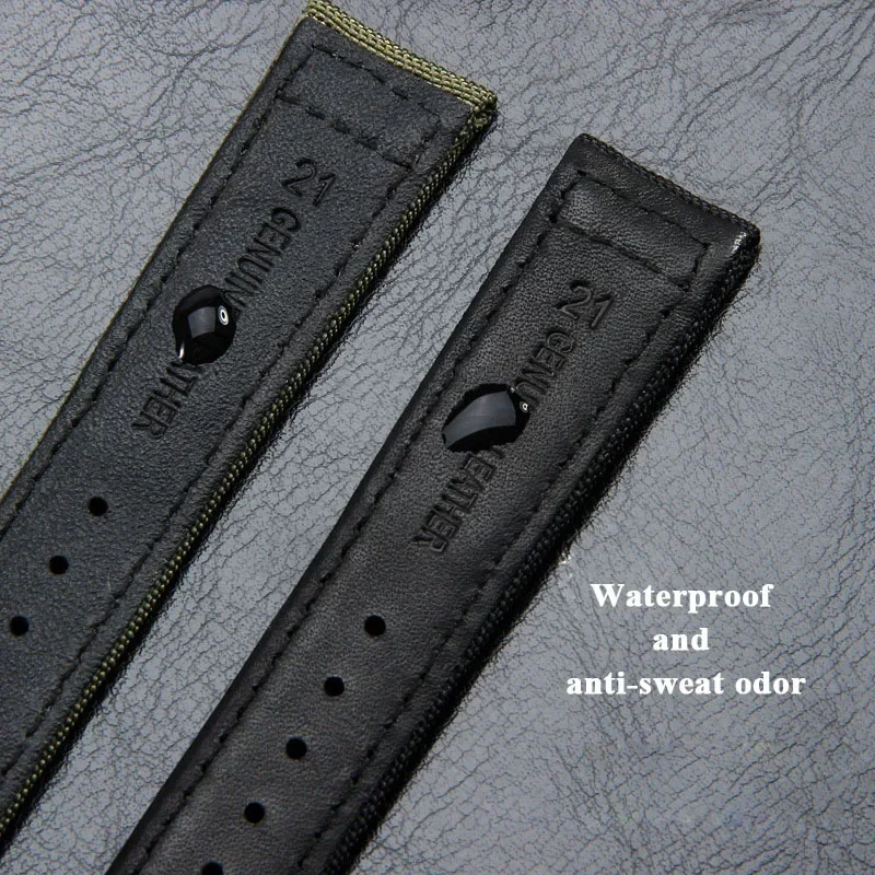 20mm 21mm 22mm Nylon Canvas Watch Strap for IWC Pilot Strap Waterproof Sport Watch Strap Replacement Watch Bracelet