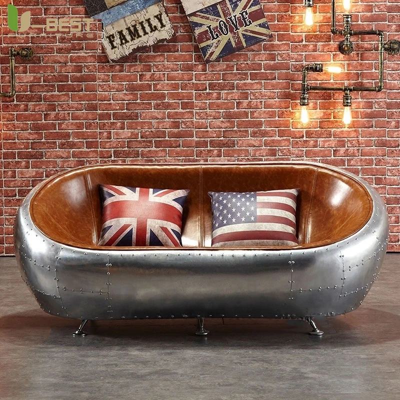 Industrial Retro Aviato Combination Sofa Living Room Furniture Leather Chair Personalization Pub Club Studio Canape Divano Sofy