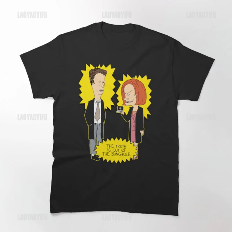 Funny Men Beavis Butthead Rock Tshirt Comic Punk Tops Hombre Cotton Tee Hipster Roupas Masculinas Male Extended Tops