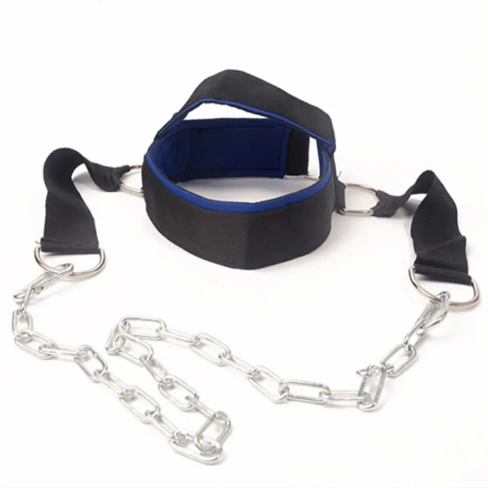 

Adjustable Head Neck Harness Bodybuilding Neck Power Training Head Neck Training with Chain Sturdy Gym Equipment