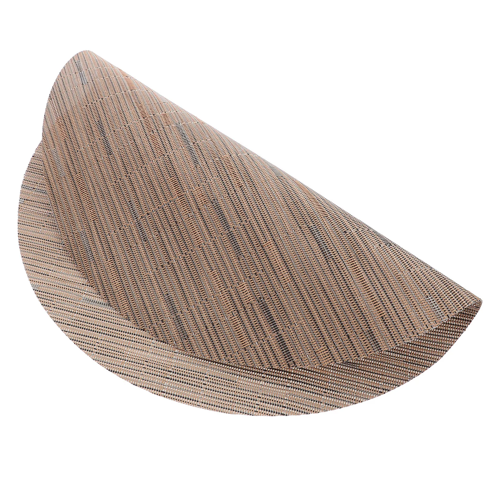 Round Woven Heat Resistant Placemat Table Mat for Kitchen Dining Room Countertop Hot Pan Holder Dish Protector Non Slip Easy view 4
