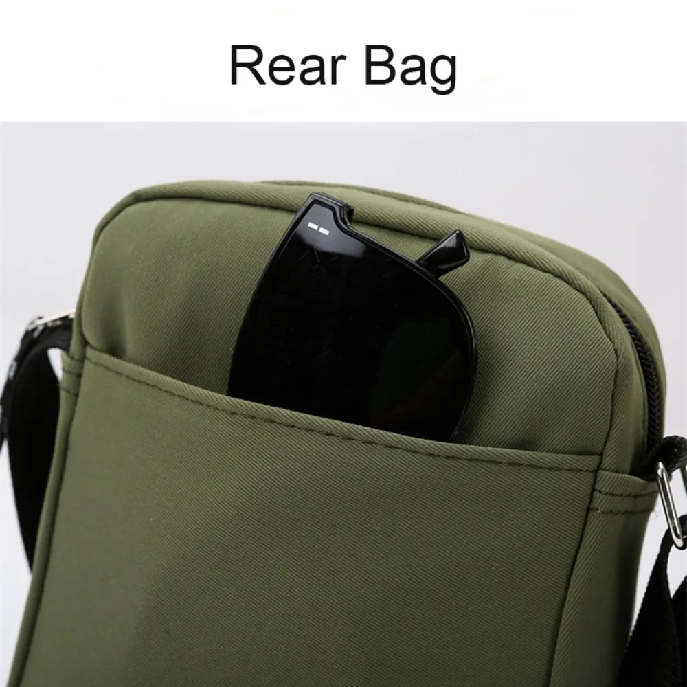 

Fashion Casual Men Crossbody Bag Portable Lightweight Mobile Phone Bag Multiple Pockets Single Shoulder Bag