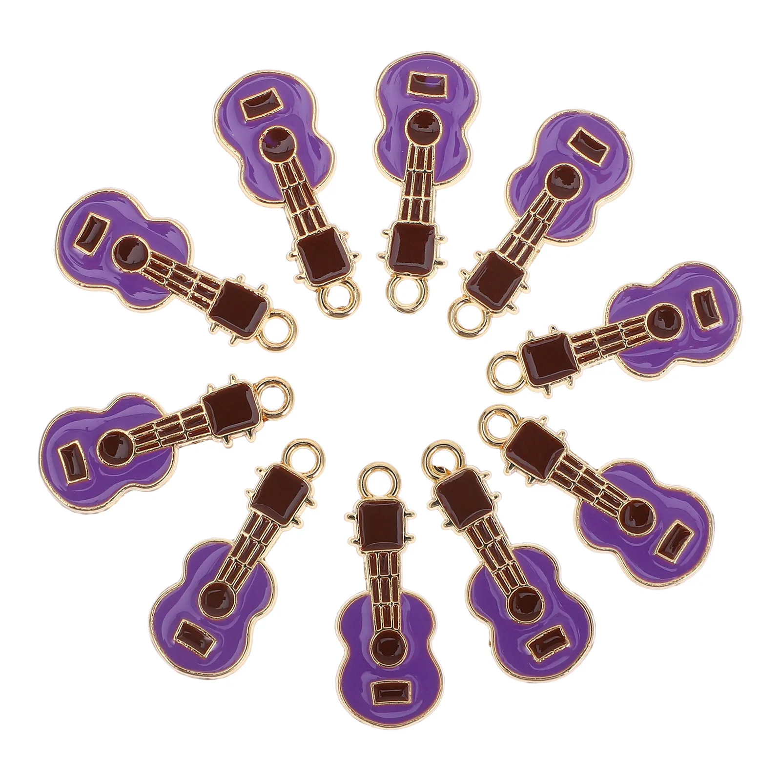 

10pcs Guitar Accessories Charms Decorative Instrument Pendant for Bracelet Earring DIY Jewelry Making Supplies