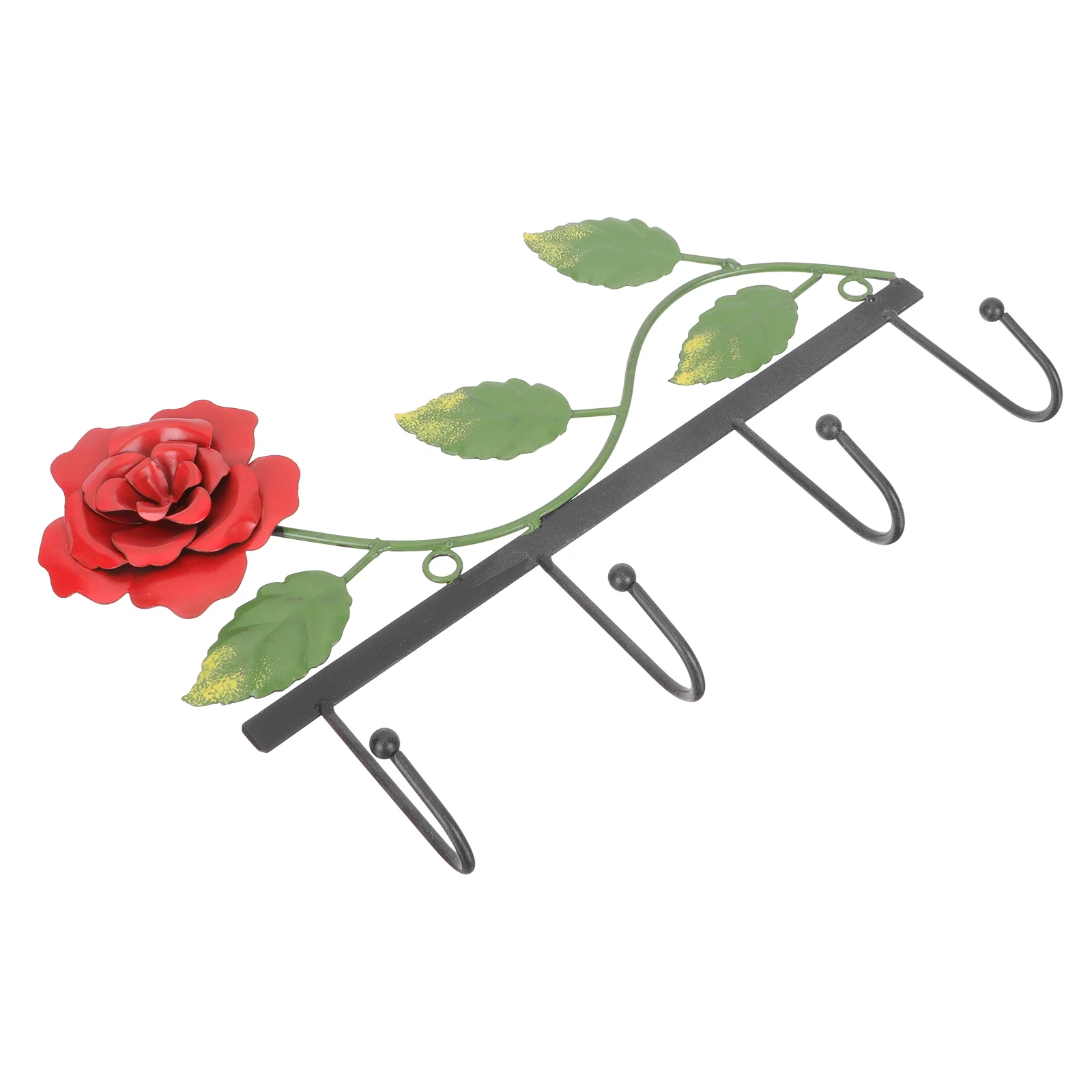 

Aesthetic Iron Rose Hook Pants Hanger Hat for Wall Holder Rustic Coat Hooks Plant