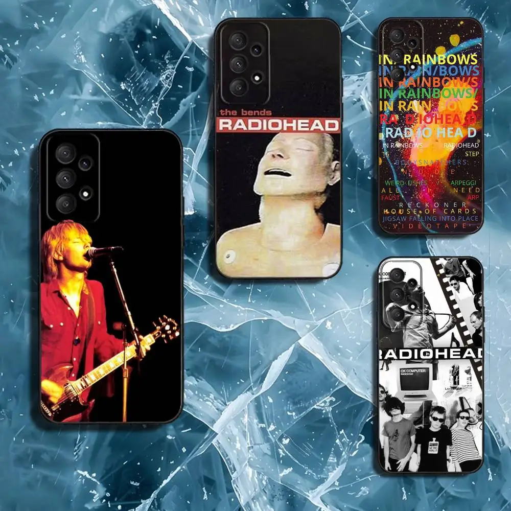

R-Radiohead Rock B-Band Phone Case For Samsung Galaxy A13,A21s,A22,A31,A32,A52,A53,A71,A80,Soft Black Shell