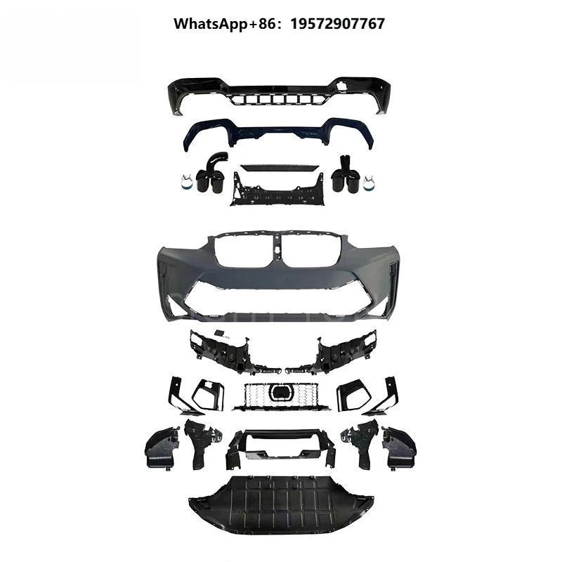 High Fitment 2022+ Car Bumper Diffuser Exhaust Pipe Bodykit for X3 G01 Convert to X3M F97 Lci Body Kit