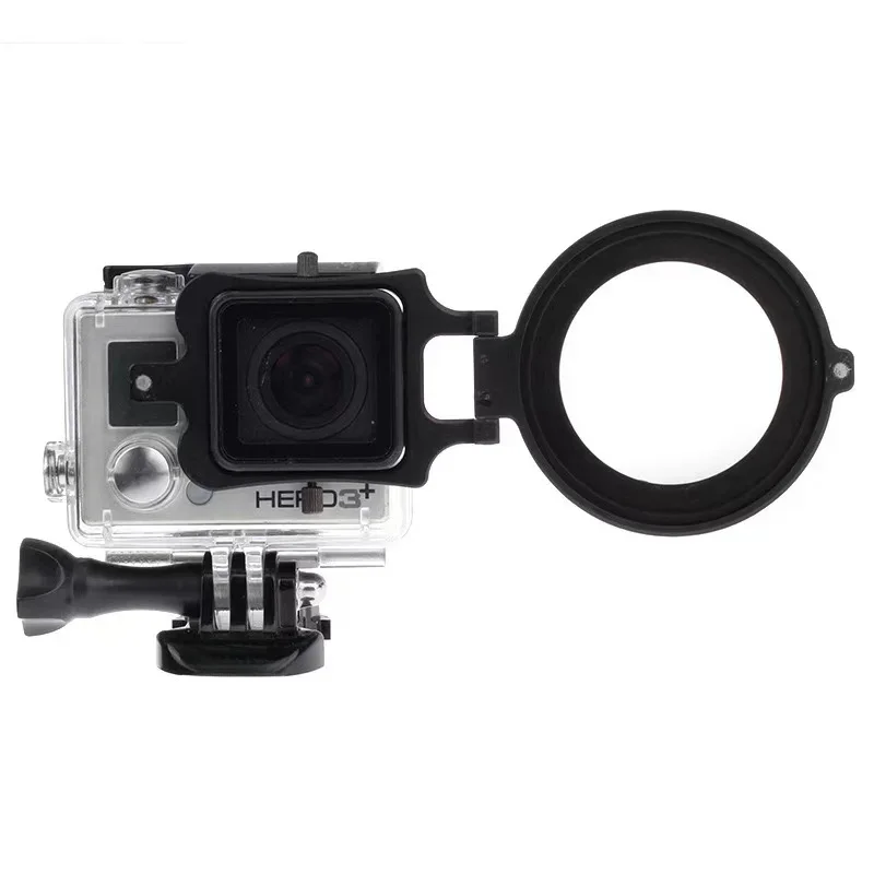 Fhx-25a Filter close up +16 Macro+Lens Protector Cap +52mm Adapter Ring Filtors for Hero 5 6 7 BLACK Waterproof Case Accessorie