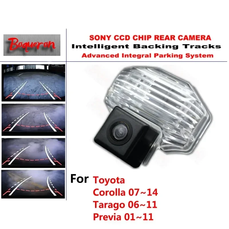 

for TOYOTA Corolla Tarago Previa 2001~2014 CCD Car Backup Parking Camera Intelligent Tracks Dynamic Guidance Rear ViewCamera